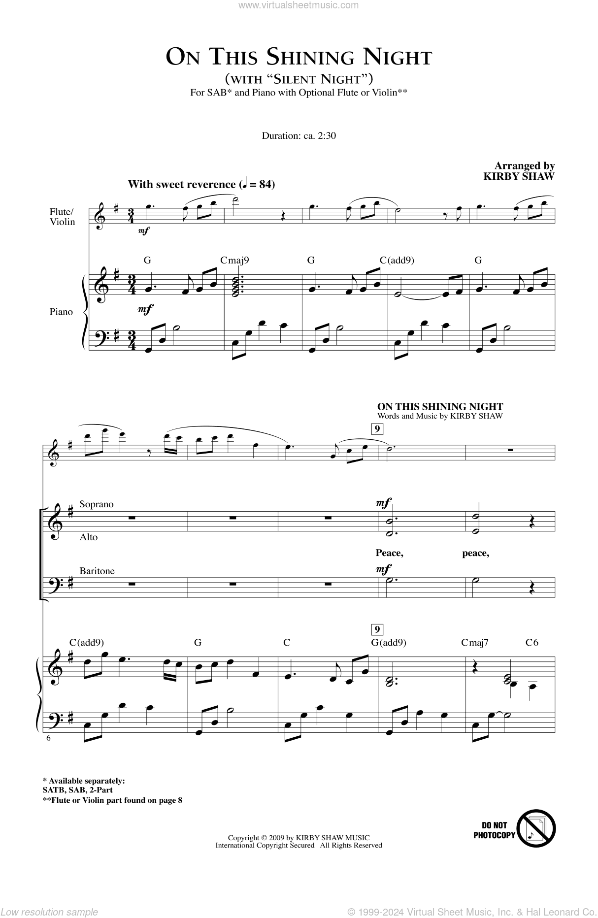 On This Shining Night (with Silent Night)