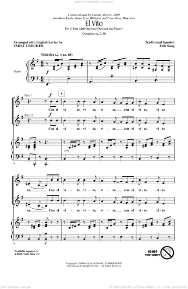 El Vito (arr. Emily Crocker)