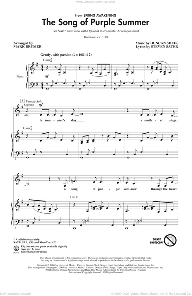 The Song Of Purple Summer