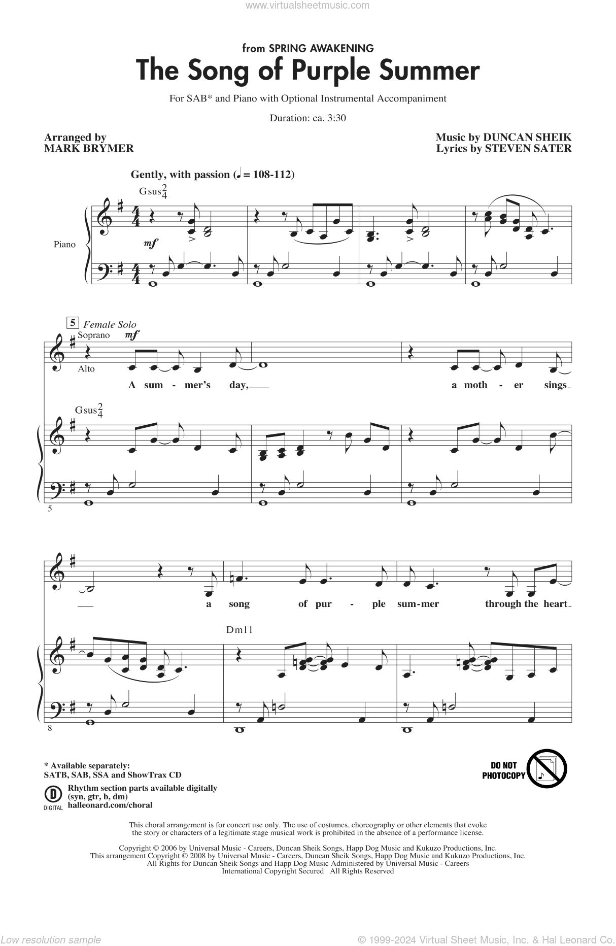 The Song Of Purple Summer