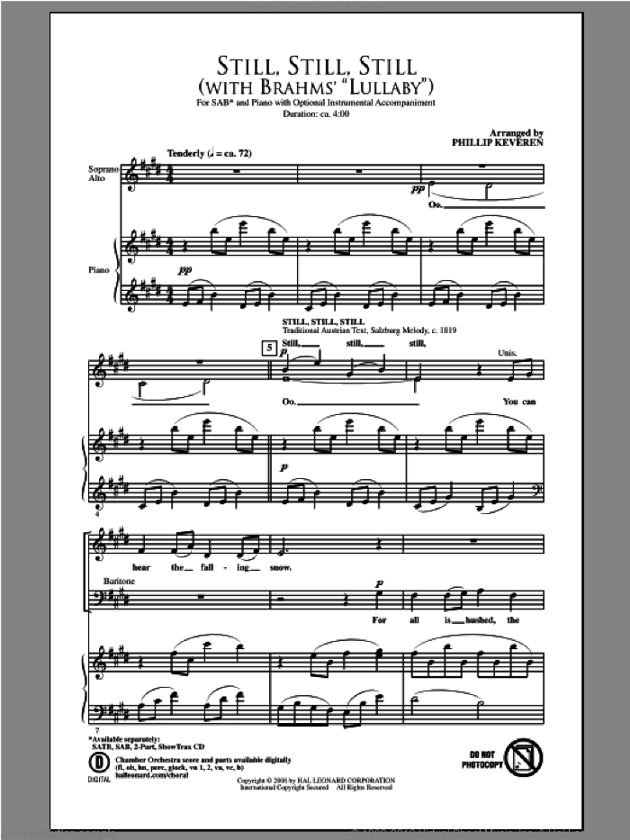 Still, Still, Still (with Brahm's Lullaby)