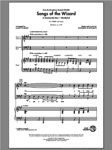 Songs of the Wizard (from Wicked)