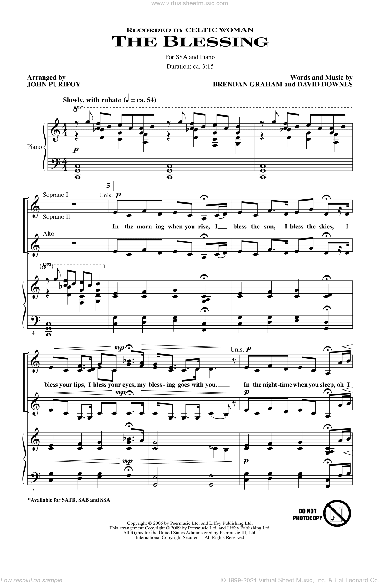 The Blessing (arr. John Purifoy)