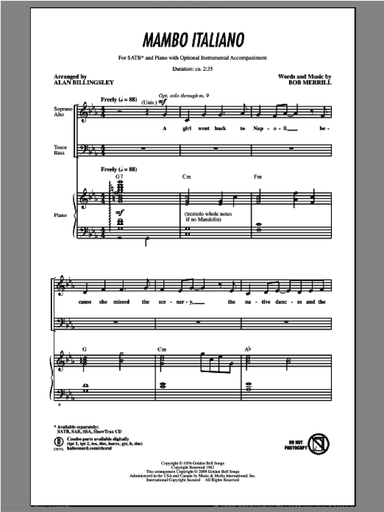 Mambo Italiano (arr. Alan Billingsley)