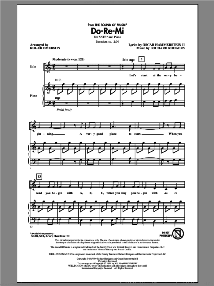 Do-Re-Mi (arr. Roger Emerson)