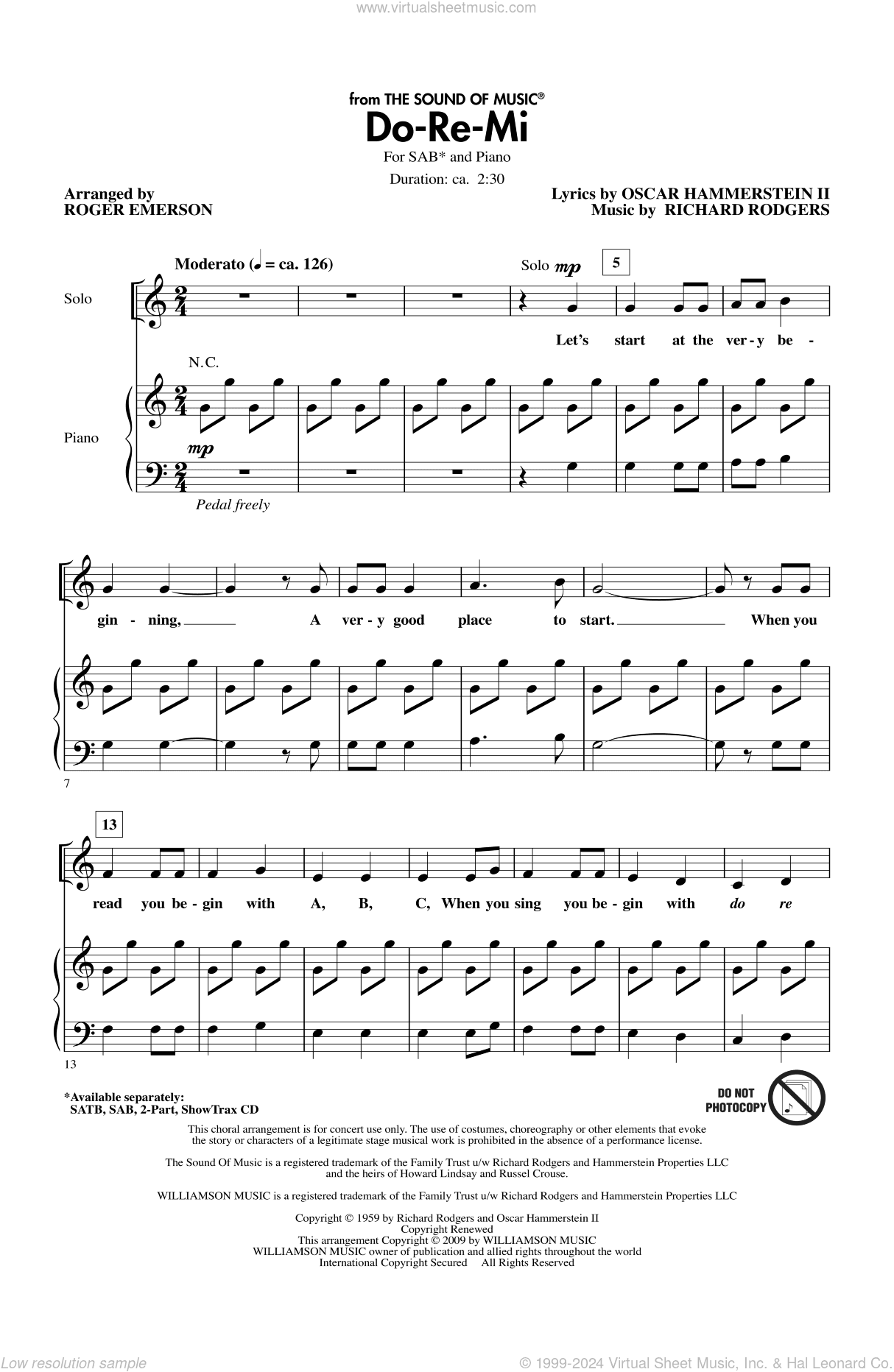 Do-Re-Mi (arr. Roger Emerson)