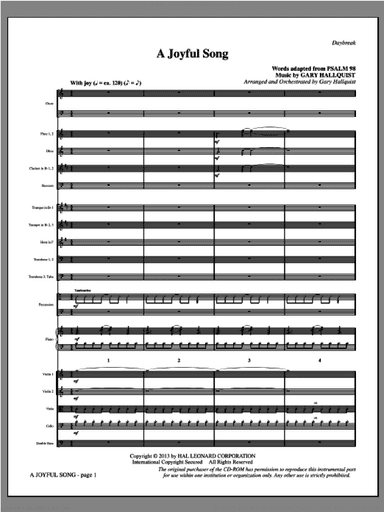 A Joyful Song (COMPLETE)