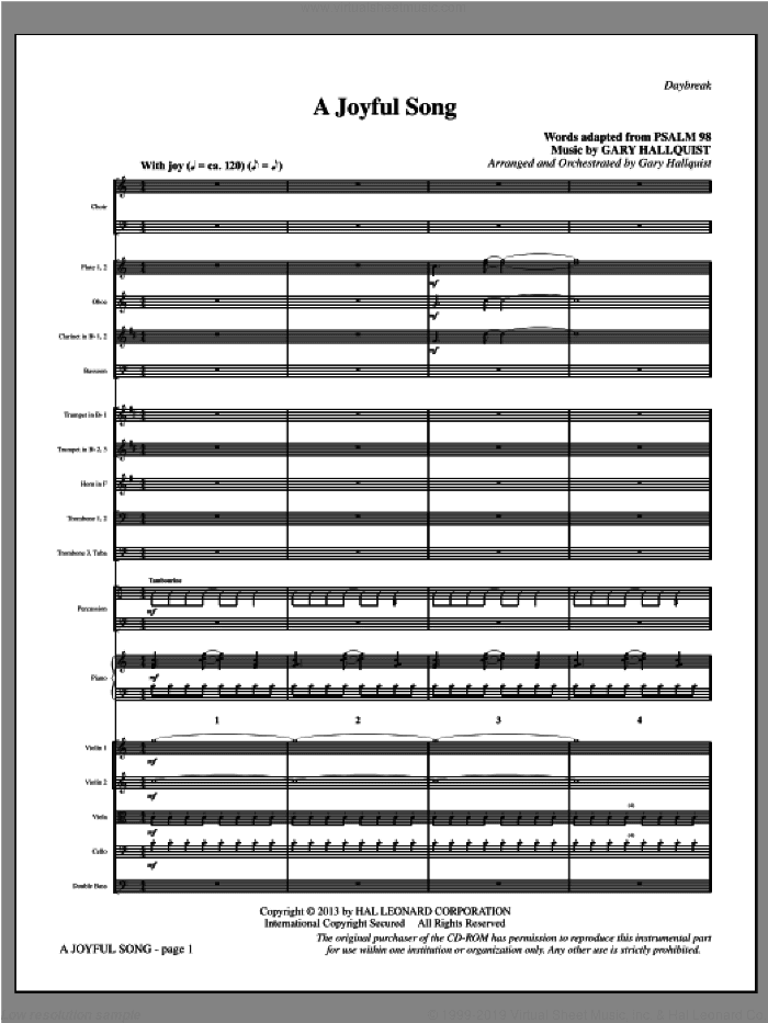 A Joyful Song (COMPLETE)