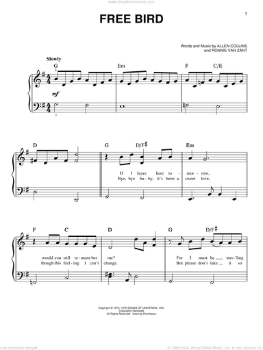 Free Bird, (beginner)