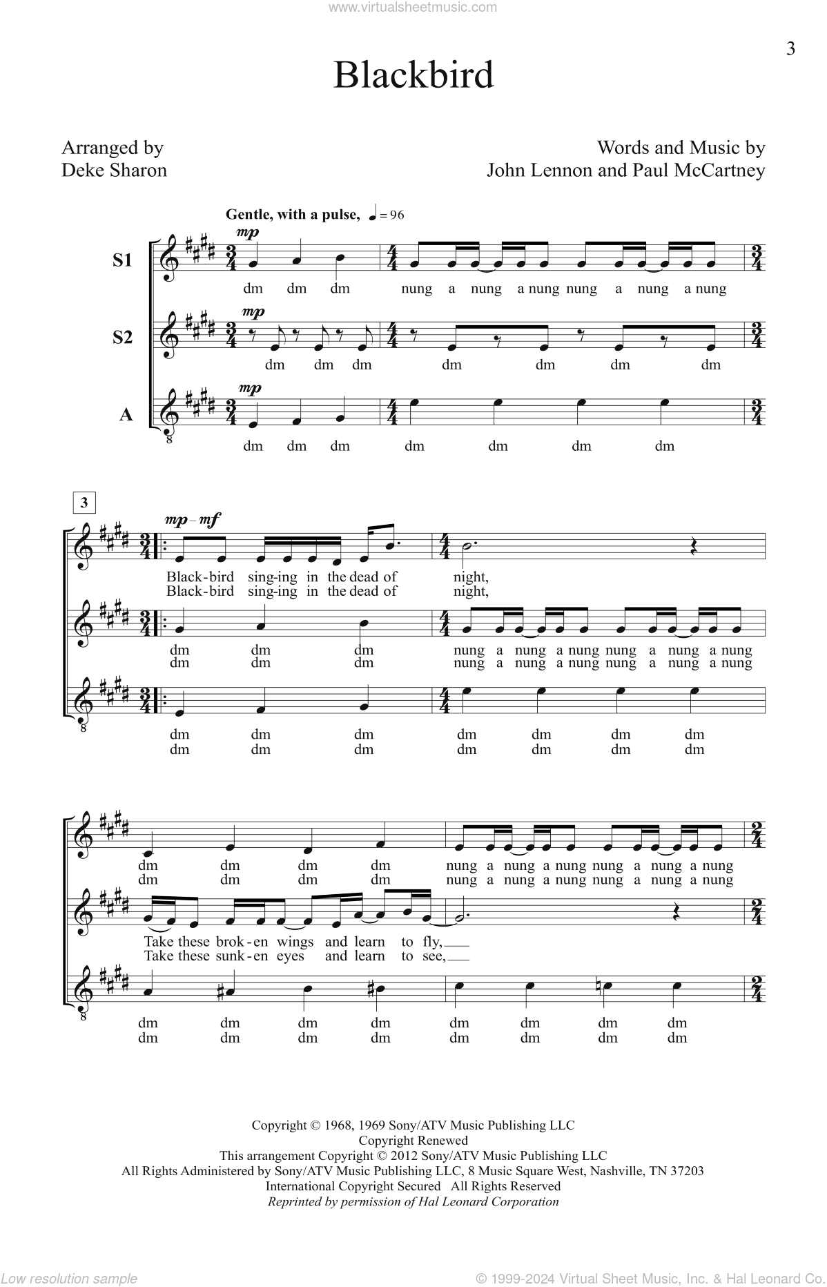 Blackbird (arr. Deke Sharon)