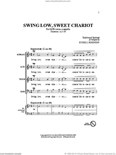 Swing Low, Sweet Chariot