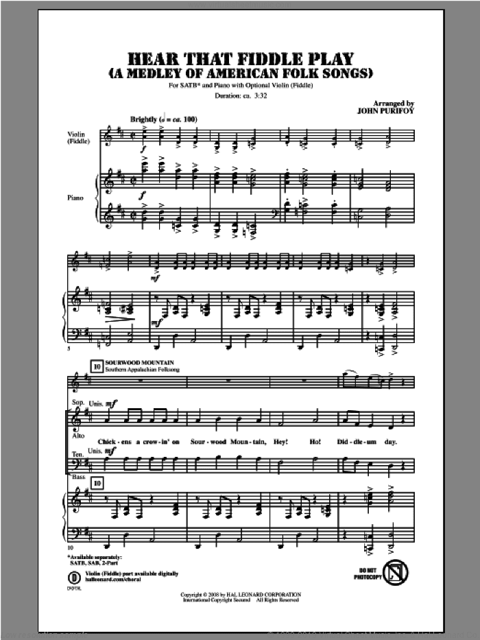 Hear That Fiddle Play (A Medley of American Folk Songs)