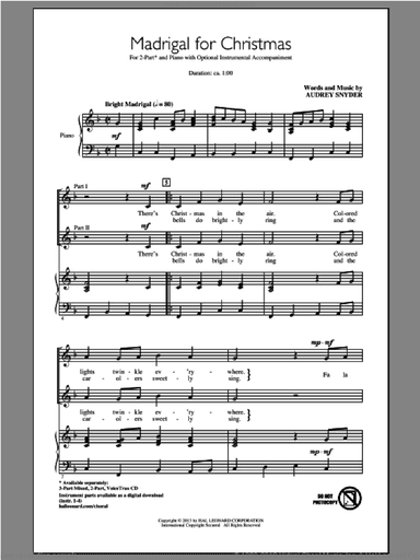 Madrigal For Christmas
