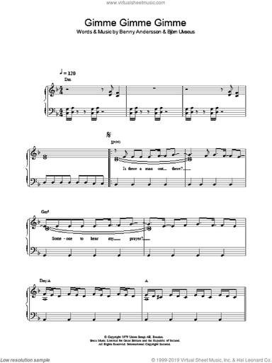 Gimme! Gimme! Gimme! (A Man After Midnight)
