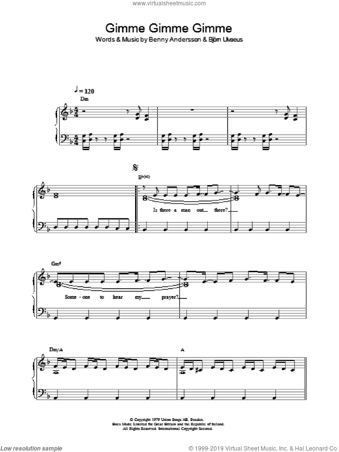 Gimme! Gimme! Gimme! (A Man After Midnight)