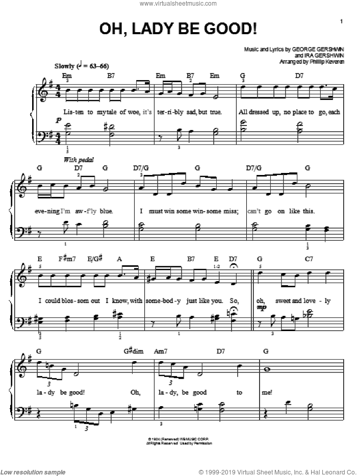 Oh, Lady Be Good! (arr. Phillip Keveren)