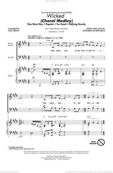 Wicked (Choral Medley) (arr. Mac Huff)