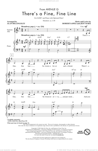There's A Fine, Fine Line (from Avenue Q)