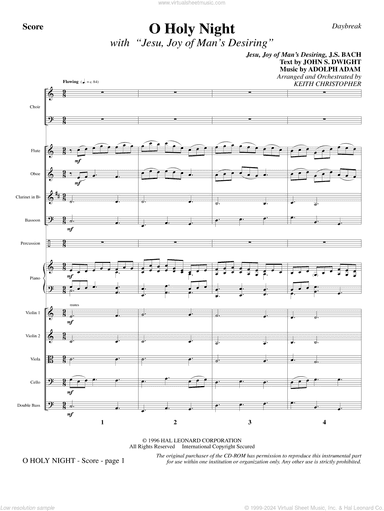 O Holy Night (with "Jesu, Joy of Man's Desiring")