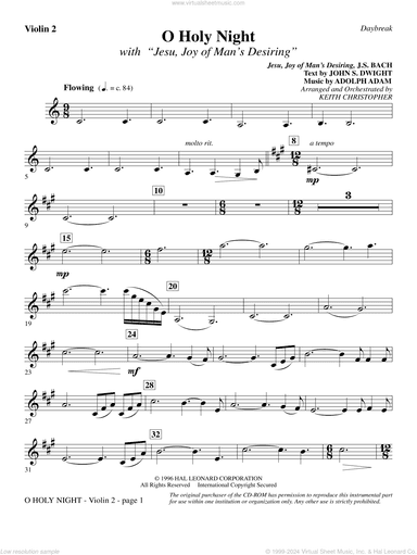 O Holy Night (with "Jesu, Joy of Man's Desiring")