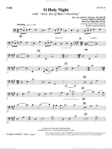 O Holy Night (with "Jesu, Joy of Man's Desiring")