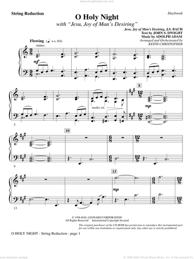 O Holy Night (with "Jesu, Joy of Man's Desiring")