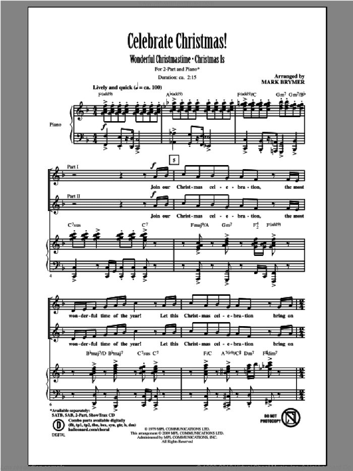 Celebrate Christmas! (Medley)