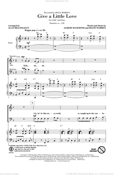 Give A Little Love (arr. Alan Billingsley)