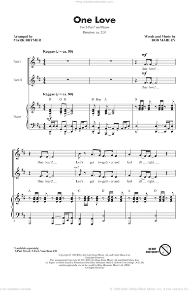 One Love (arr. Mark Brymer)