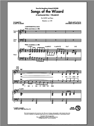 Songs of the Wizard (from Wicked)