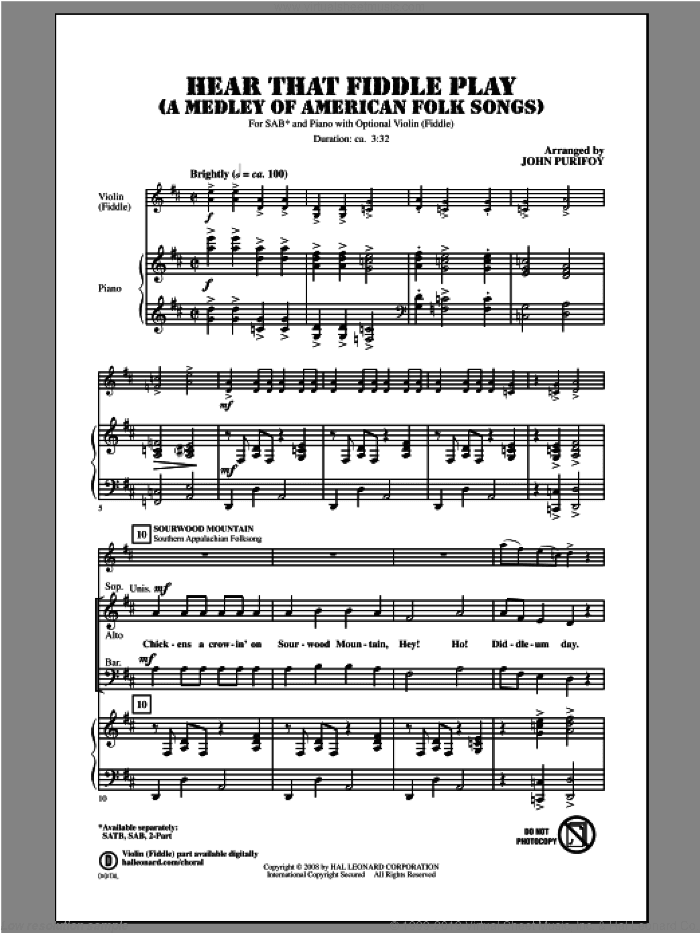 Hear That Fiddle Play (A Medley of American Folk Songs)