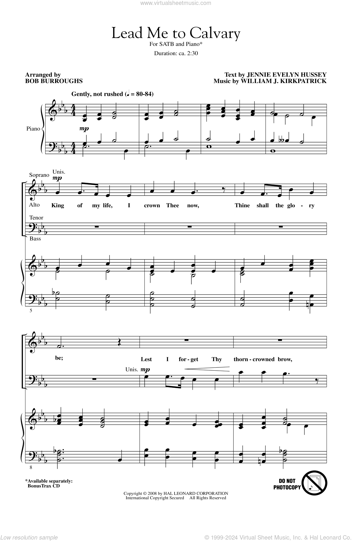 Lead Me To Calvary