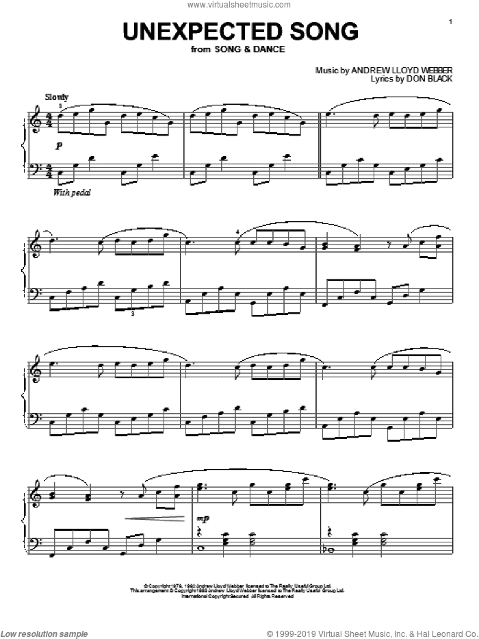 Unexpected Song (from Song and Dance)