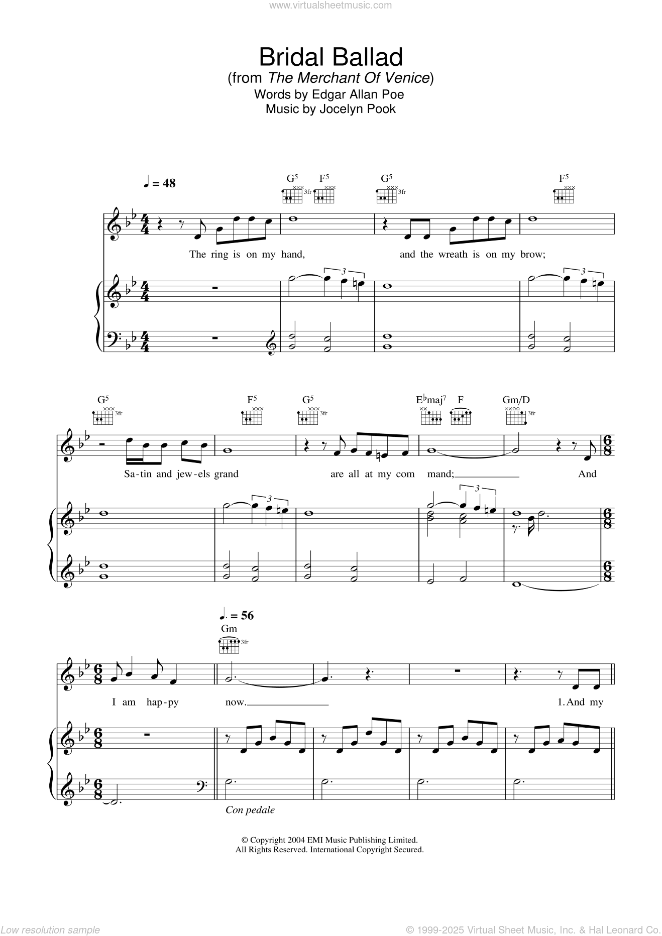 Bridal Ballad (from The Merchant Of Venice)