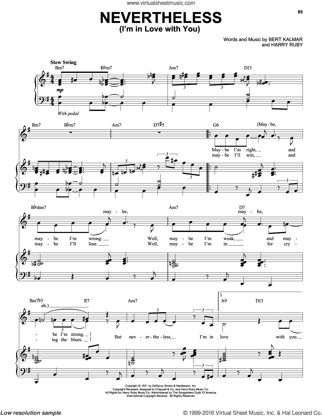 Nevertheless (I'm In Love With You)