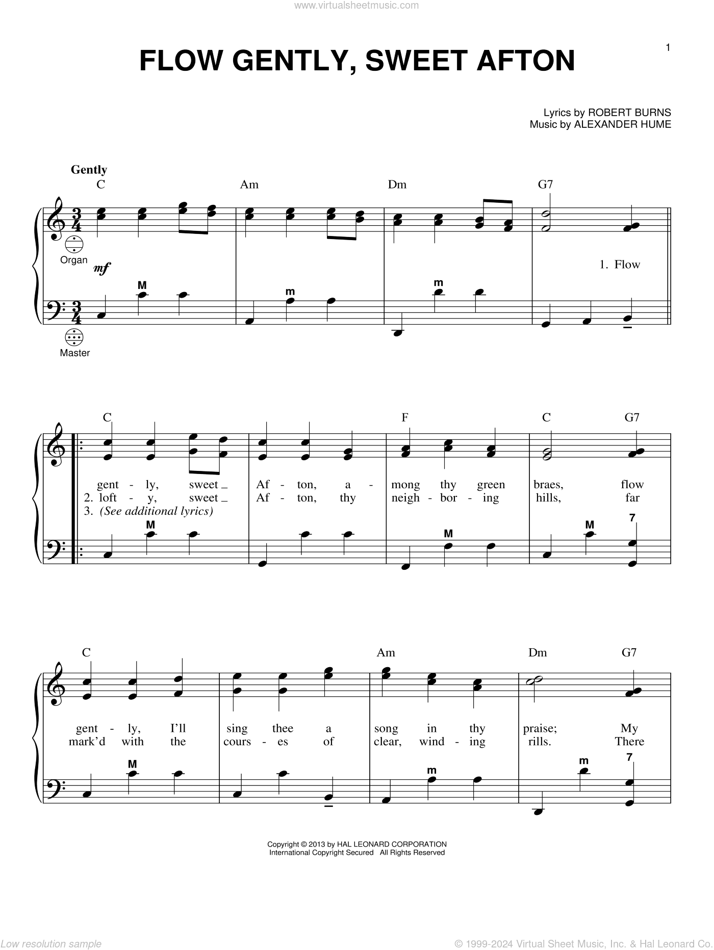 Flow Gently, Sweet Afton (arr. Gary Meisner)