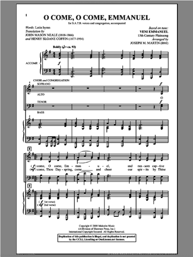 O Come, O Come, Emmanuel (from Carols For Choir And Congregation)