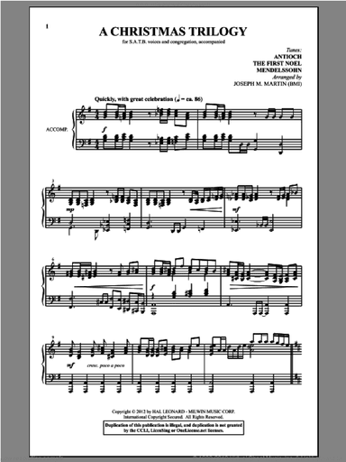 A Christmas Trilogy (from Carols For Choir And Congregation)