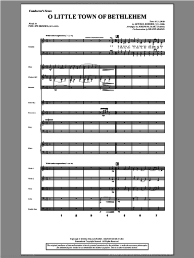 O Little Town Of Bethlehem (from Carols For Choir And Congregation)