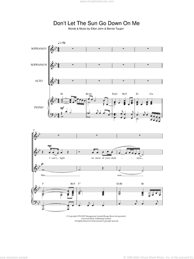 Don't Let The Sun Go Down On Me (arr. Christopher Hussey)