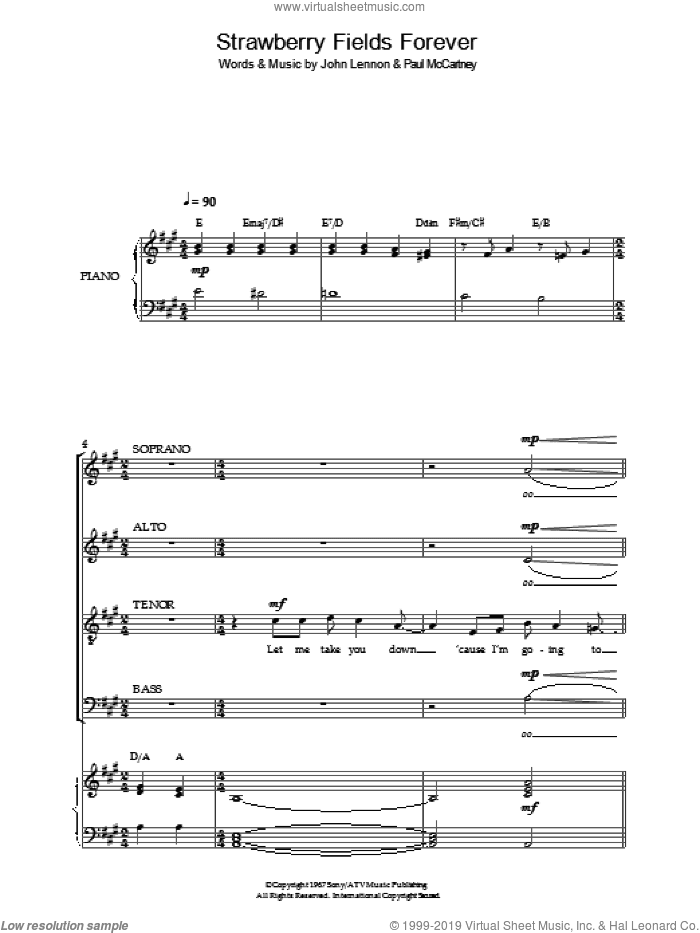 Strawberry Fields Forever (arr. Jeremy Birchall)