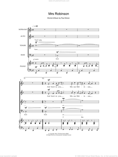 Mrs. Robinson (arr. Jeremy Birchall)