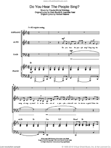 Do You Hear The People Sing? (from Les Miserables)