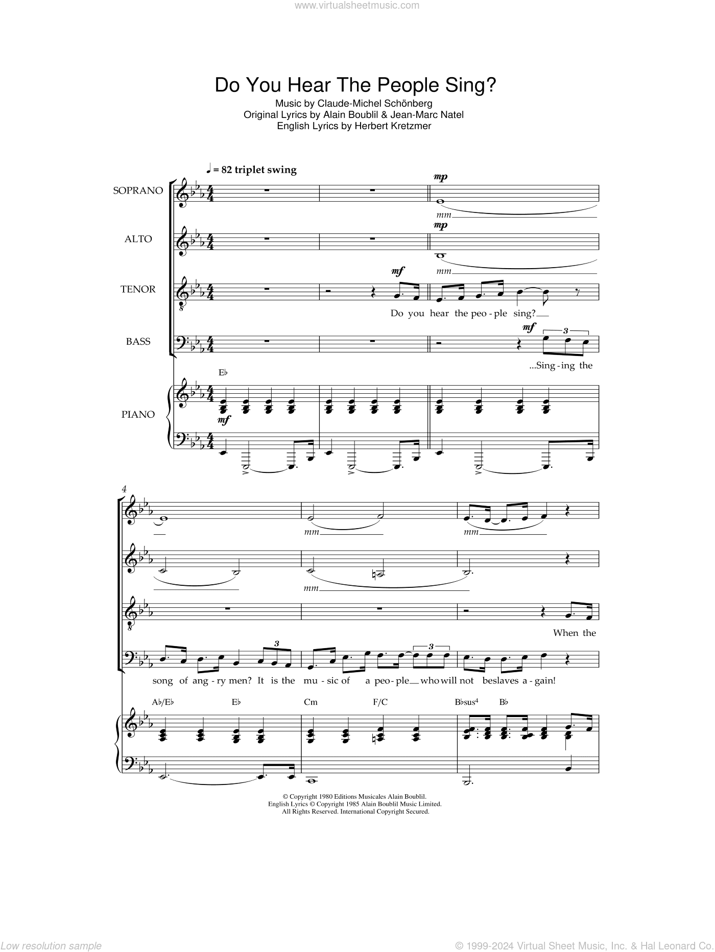 Do You Hear The People Sing? (from Les Miserables)