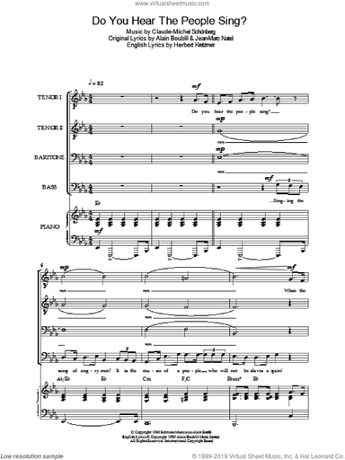 Do You Hear The People Sing? (from Les Miserables)