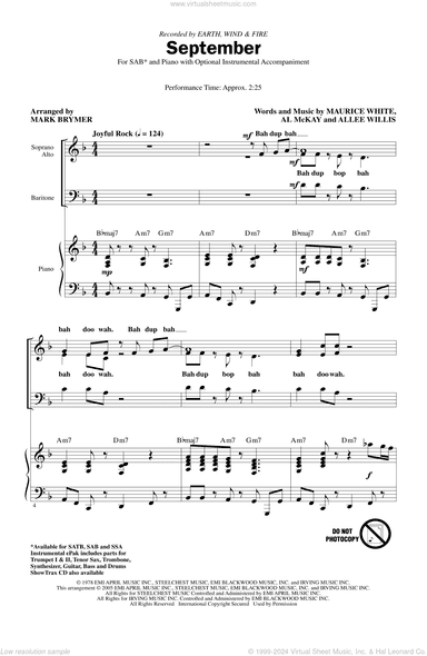September (arr. Mark Brymer)