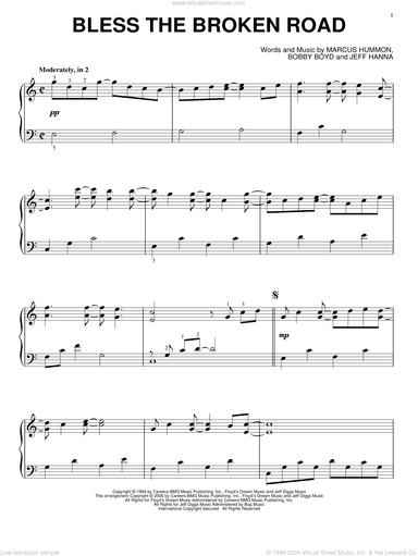 Bless The Broken Road, (intermediate)