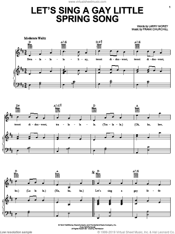 Let's Sing A Gay Little Spring Song