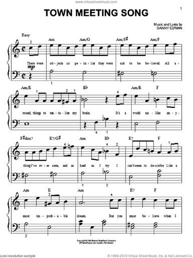 Town Meeting Song (from The Nightmare Before Christmas)