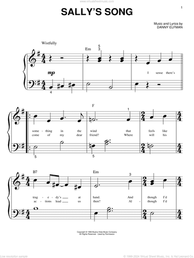 Sally's Song (from The Nightmare Before Christmas)